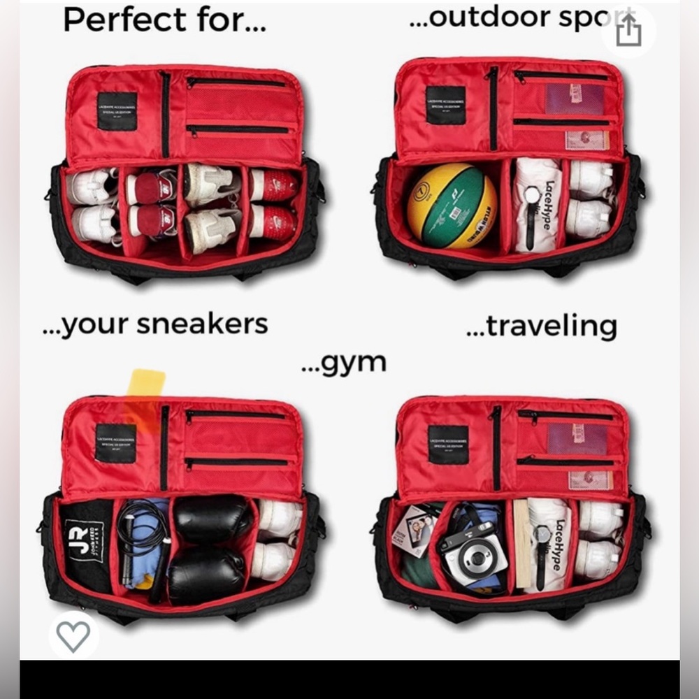 BRAND NEW - LaceHype Sneaker/Duffel Bag